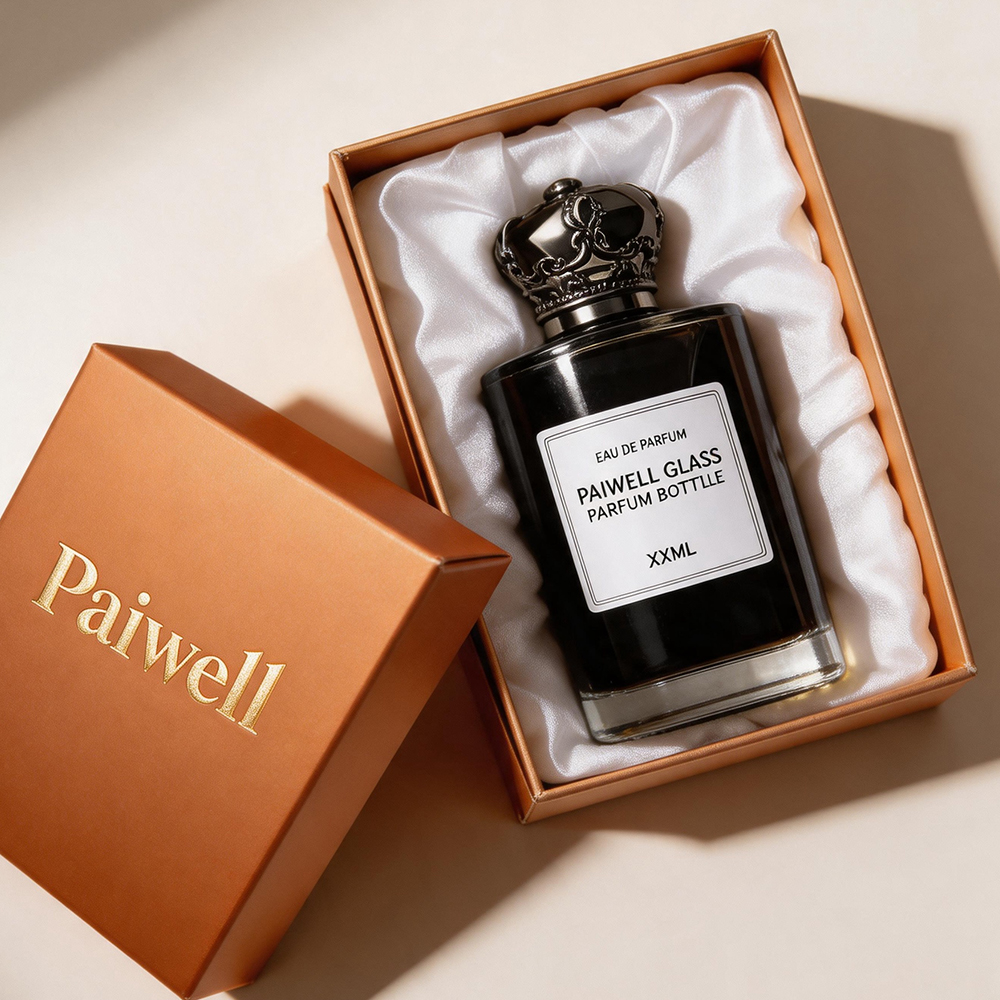 Luxury Round Perfume Glass Bottle 50ml Empty Perfu