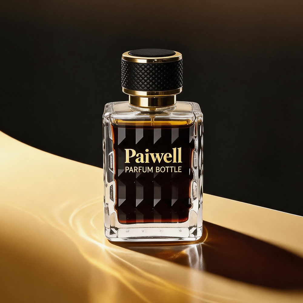 Wholesale Luxury clear square Perfume Bottle 100m