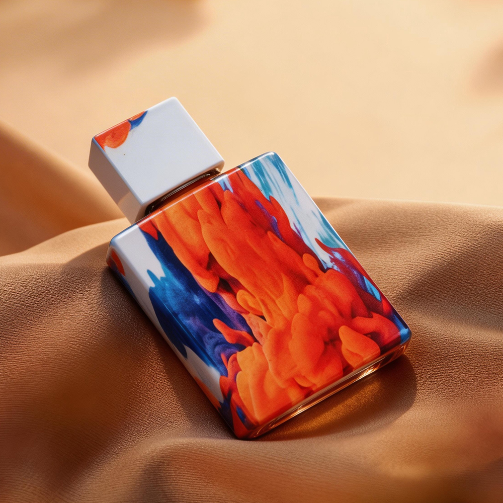 Customized 30ML water transfer empty perfume bottle