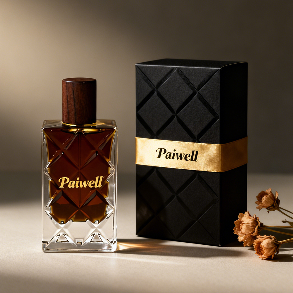OEM 30ml 50ml square Cosmetic Glass Perfume Bottle