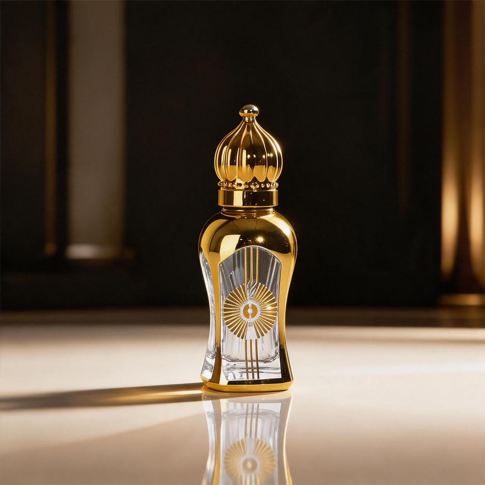Luxury 10ml Electroplated Glass Perfume Bottle Cle