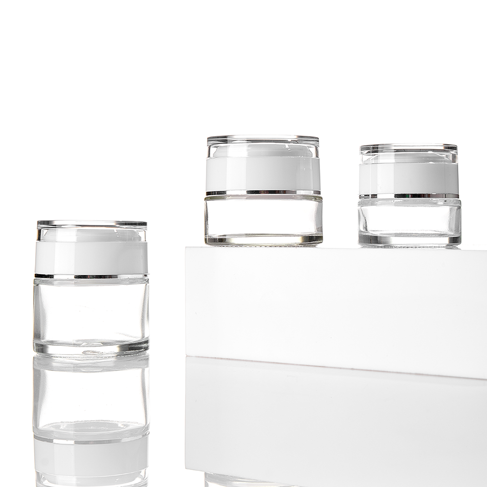  Cosmetic Cream Glass Jar 30/50/100ml with Screw C