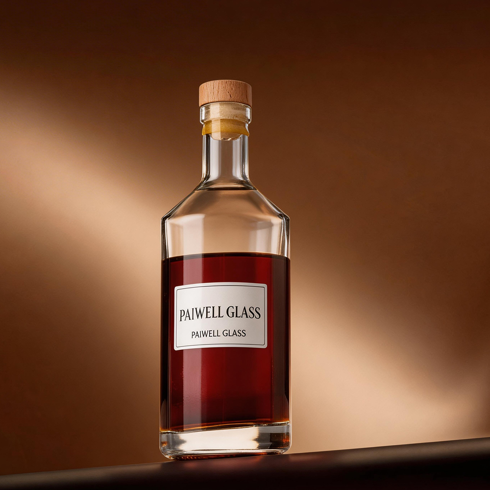 Wholesale 500ml Whisky Vodka Tequila Bottle Clear 