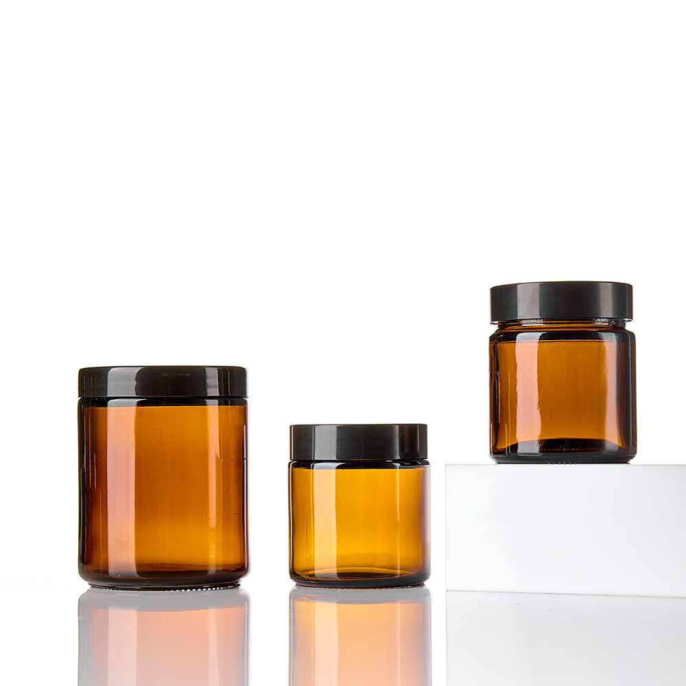 Wholesale Empty 150/250ml Amber Cylinder Glass Can