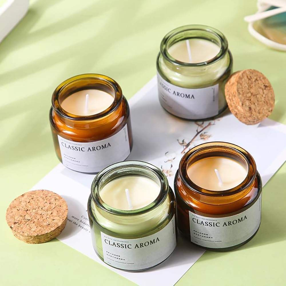 Custom 100ml Premium Candle Beeswax Glass Jars
