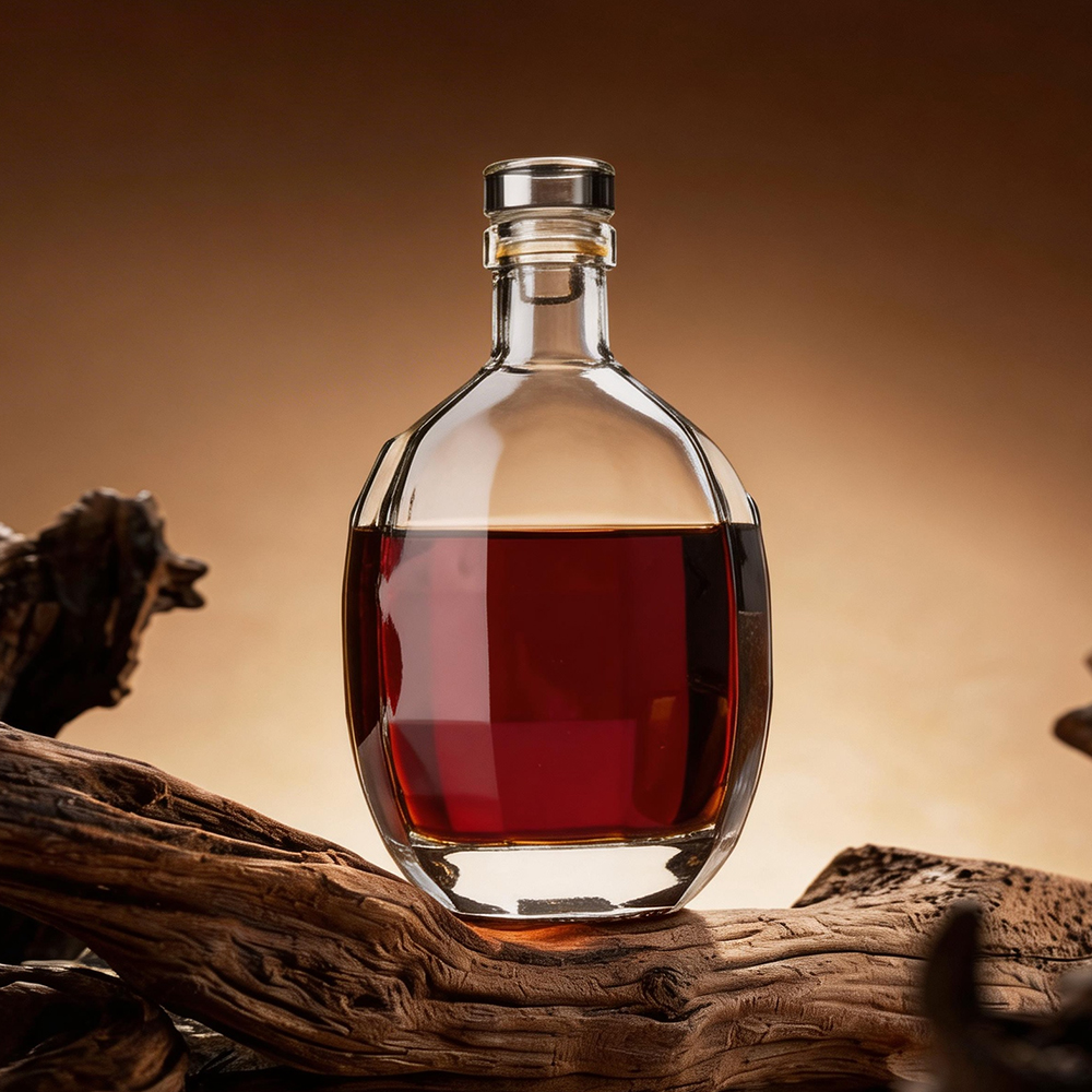 Custom 200ml 375ml 500ml Transparent Round Empty S